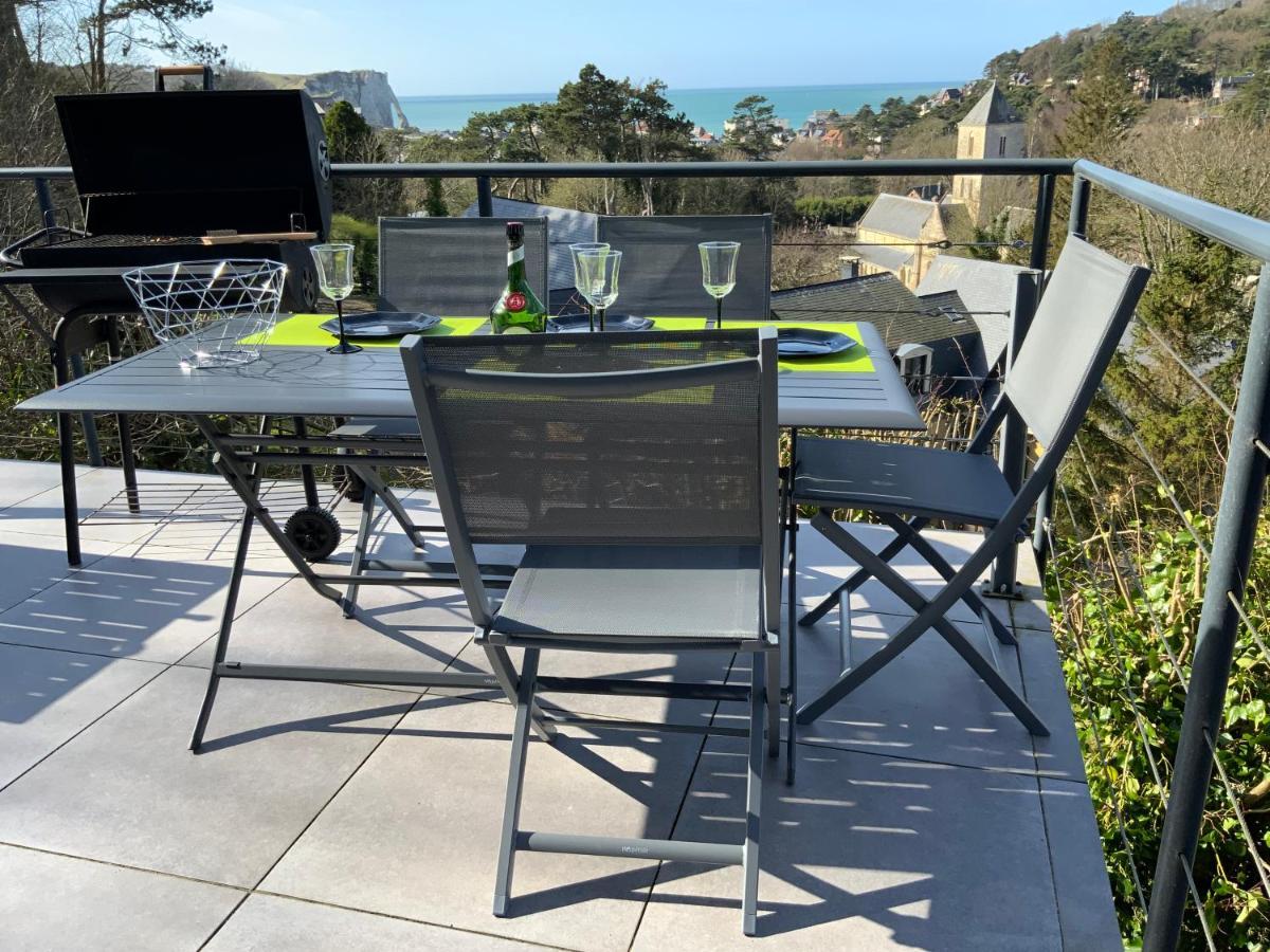 Villa Panorama, Vue Mer Et Falaises D Exception Étretat Esterno foto