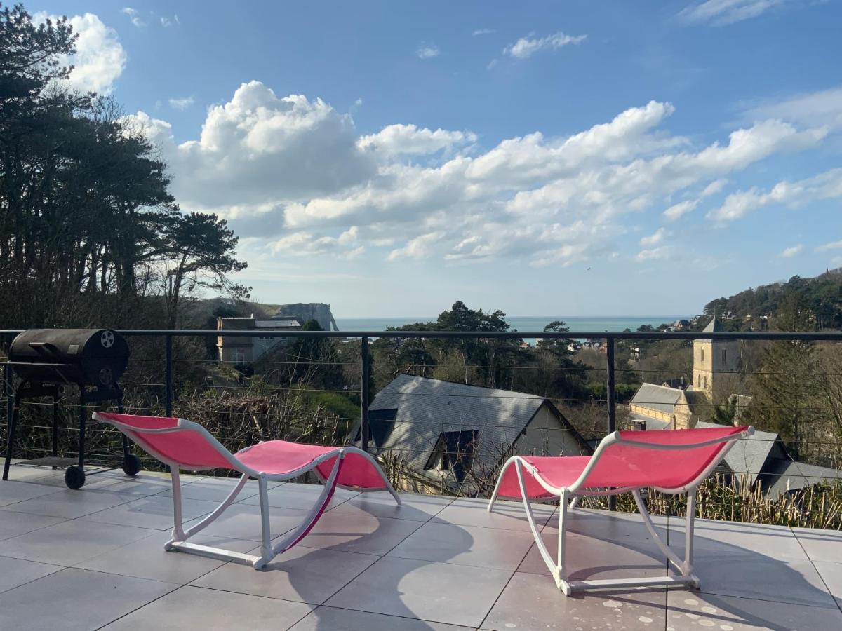 Villa Panorama, Vue Mer Et Falaises D Exception Étretat Esterno foto